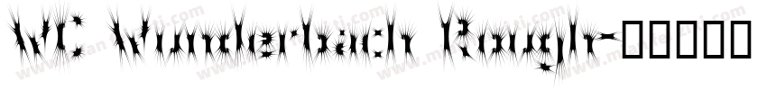 WC Wunderbach Rough字体转换